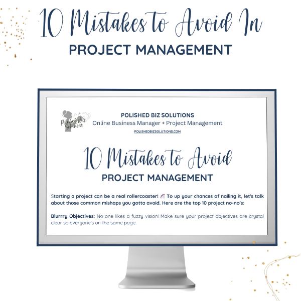 10 Mistakes to Avoid in Project Management Business Resource